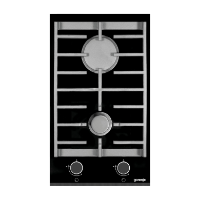 כיריים גז דומינו זכוכית שחורה קרמית מבית GORENJE גורניה דגם GC341UC